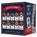The MAGA 47 Cabinet Roll – Novelty Toilet Paper – Features President Donald J. Trump, JD Vance, Rubio, Bondi, Hegseth, Patel, Noem, RFK, Bessent & Blanche – Political Gag Gift, 3-Ply, 170 Sheets
