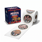 The MAGA 47 Cabinet Roll – Novelty Toilet Paper – Features President Donald J. Trump, JD Vance, Rubio, Bondi, Hegseth, Patel, Noem, RFK, Bessent & Blanche – Political Gag Gift, 3-Ply, 170 Sheets